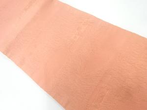 ふくれ織雲に花模様織出し全通袋帯